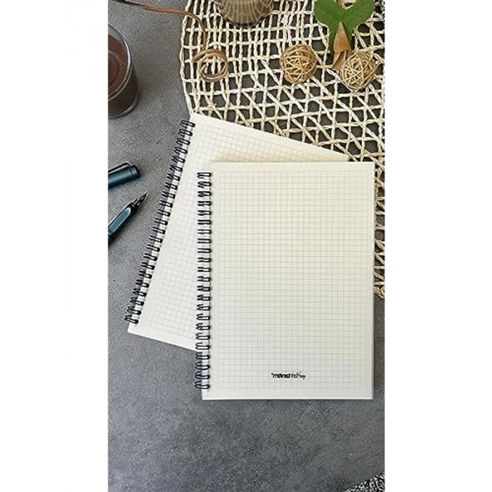 A5 Yırtılmaz Spiralli 60 Yapraklı Kareli Not Defteri