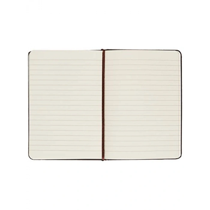 A6 Beyaz Çizgili Defter, Tekstil Kapak ile Şık ve Kullanışlı