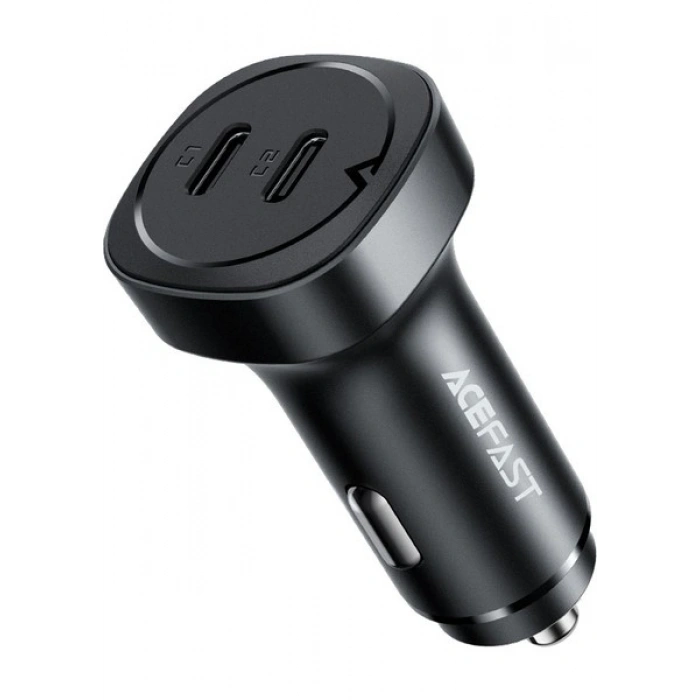 Acefast 72W 2X USB-C 2 Port Hızlı Araç Şarj Aleti Araç Güç Adaptörü iPhone & Android & iPad & MacBook Type-C - B2 (Acefast Türkiye Garantili)