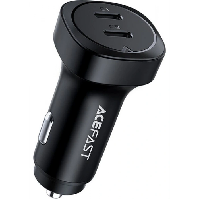 Acefast 72W 2X USB-C 2 Port Hızlı Araç Şarj Aleti Araç Güç Adaptörü iPhone & Android & iPad & MacBook Type-C - B2 (Acefast Türkiye Garantili)