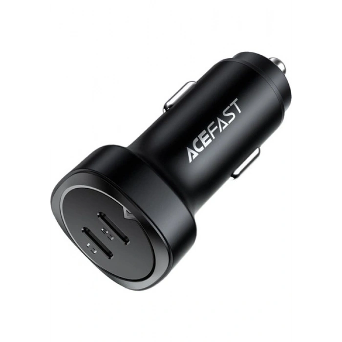 Acefast 72W 2X USB-C 2 Port Hızlı Araç Şarj Aleti Araç Güç Adaptörü iPhone & Android & iPad & MacBook Type-C - B2 (Acefast Türkiye Garantili)