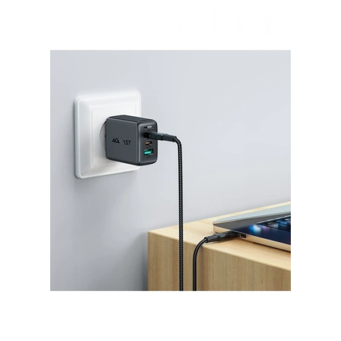 Acefast USB-C to USB-C 2 Metre Kablo 5A -100W Güç PPS 2.0 - Super Hızlı Şarj - Apple Uyumlu Type-C Şarj Data Kablosu - C4-03 (Acefast Türkiye Garantili)