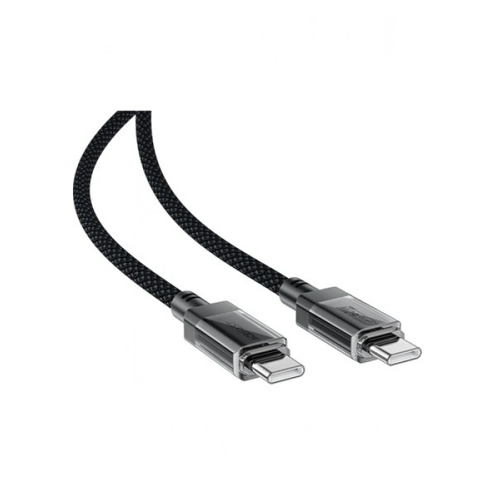Acefast USB-C to USB-C PD60W Güç 1.2 Metre Kablo PPS 2.0 - Super Hızlı Şarj - Apple Uyumlu Type-C Şarj Data Kablosu - C12-03 (Acefast Türkiye Garantili)