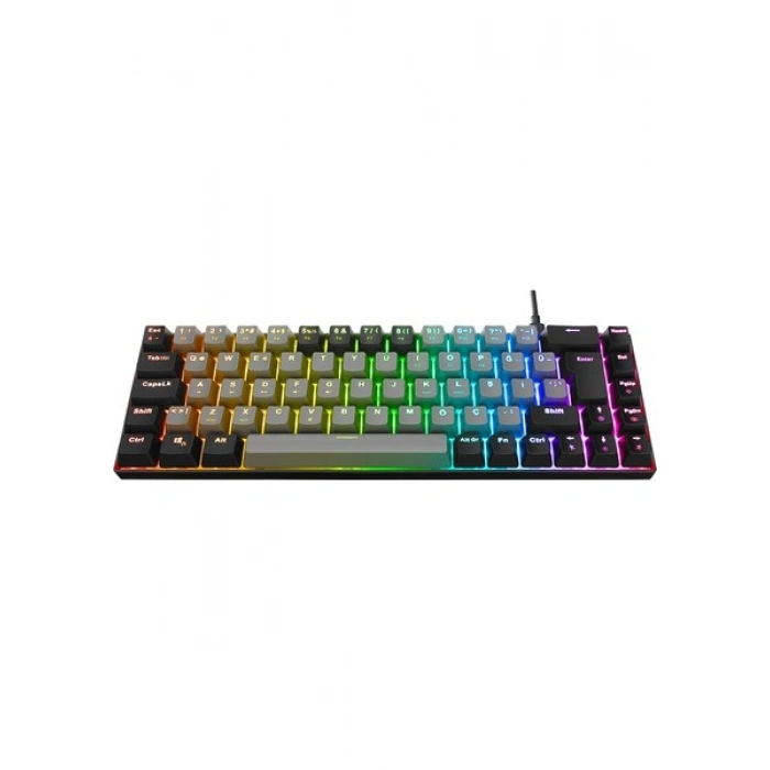 Acer Emachines EAK68 Gri/siyah USB Rgb Backlight Red Swıtch Mekanik Q 68 Tuşlu Mini Gaming Oyuncu Klavye