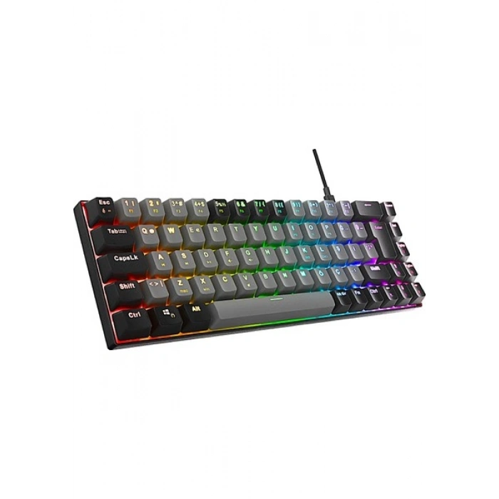 Acer Emachines EAK68 Gri/siyah USB Rgb Backlight Red Swıtch Mekanik Q 68 Tuşlu Mini Gaming Oyuncu Klavye