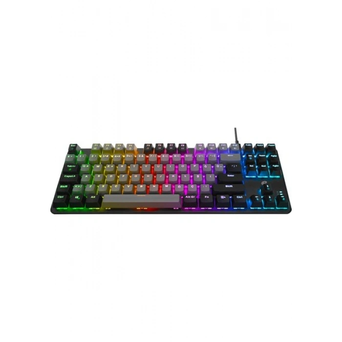 Acer eMachines EAK87 Gri/Siyah USB RGB Backlight RED SWITCH Mekanik Q 87 Tuşlu TKL Gaming Klavye