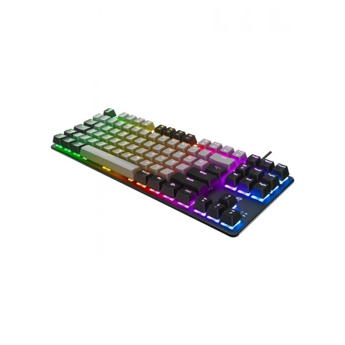 Acer eMachines EAK87 Gri/Siyah USB RGB Backlight RED SWITCH Mekanik Q 87 Tuşlu TKL Gaming Klavye