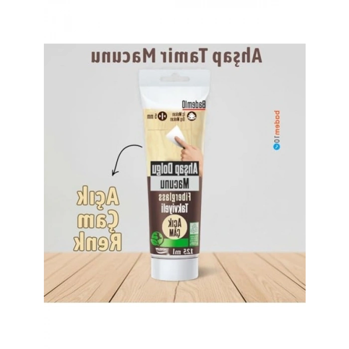 Açık Çam Renk Ahşap Parke Tamir Macunu, 125 ML