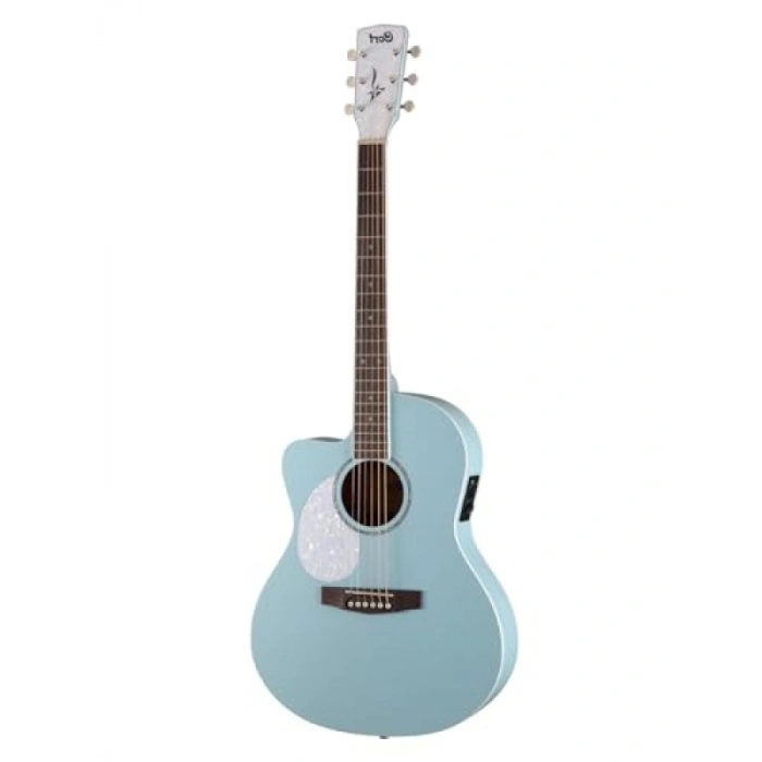 Açık Gözenekli Akustik Gitar - Gök Mavisi