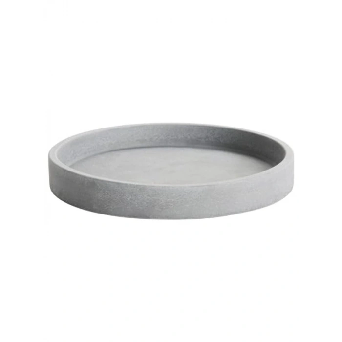 Açık Gri Saksı Altlığı, 15 cm Çapında