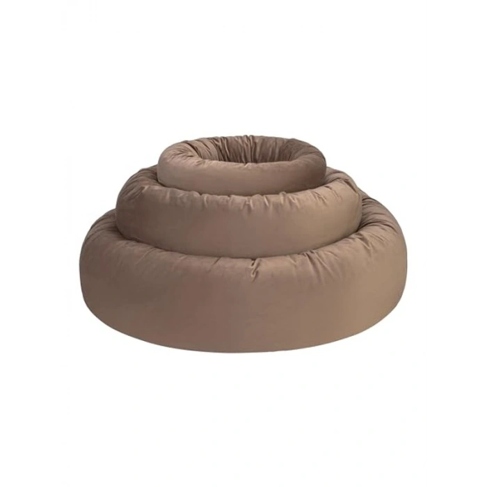 Açık Kahve Renkli S 50 cm Kedi ve Köpek Yatağı