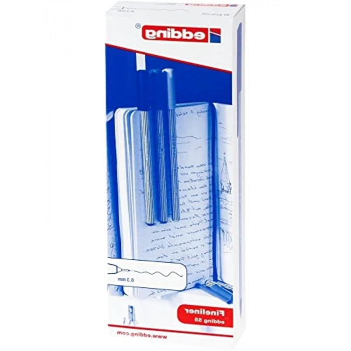 Açık Mavi Fineliner Kalem, 0.3 mm Uç, 10lu Paket