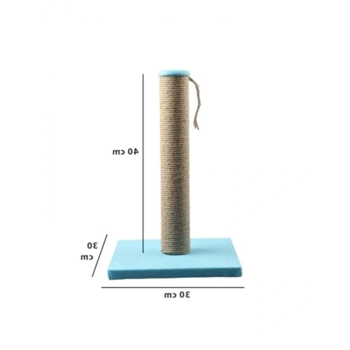 Açık Mavi Renkli Kedi Tırmalama Tahtası, 40 cm
