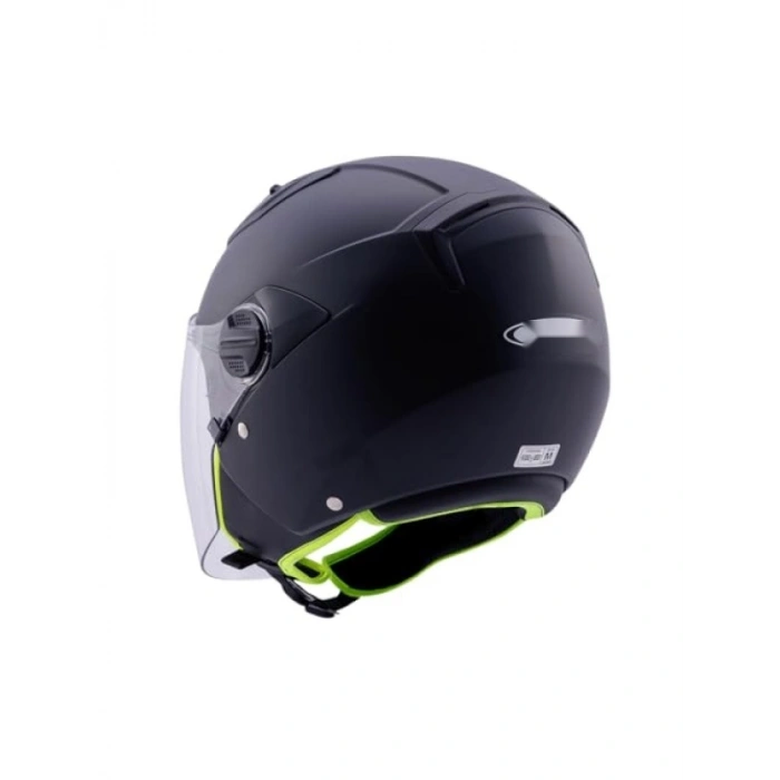 Açık Motosiklet Kaskı - Mat Siyah (Beden L)