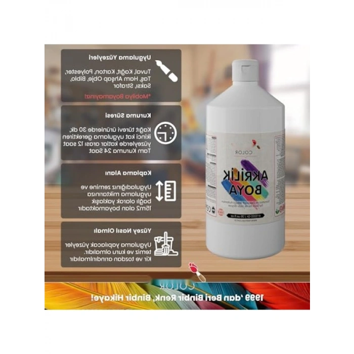 Açık Yeşil Akrilik Boya, 1000 gr