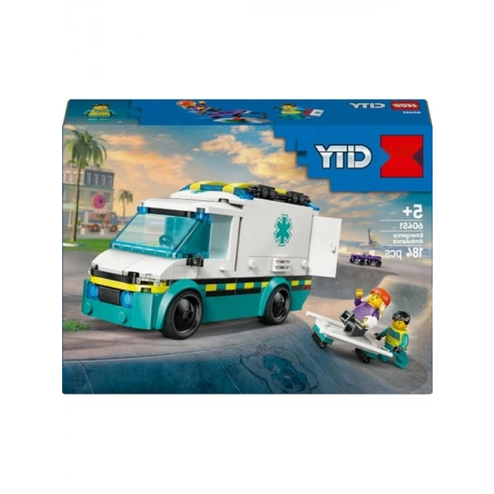 Acil Yardım Ambulansı Model Aracı - 5 Yaş ve Üzeri Çocuklar İçin Eğlenceli Yapım Seti