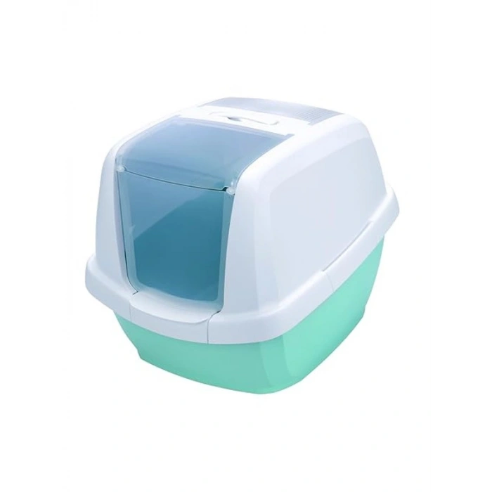 Açılabilen Kapalı Kedi Tuvaleti, Mavi Renk