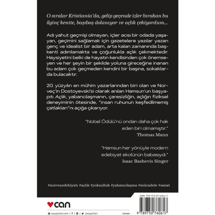 Açlık - Knut Hamsun Ciltsiz