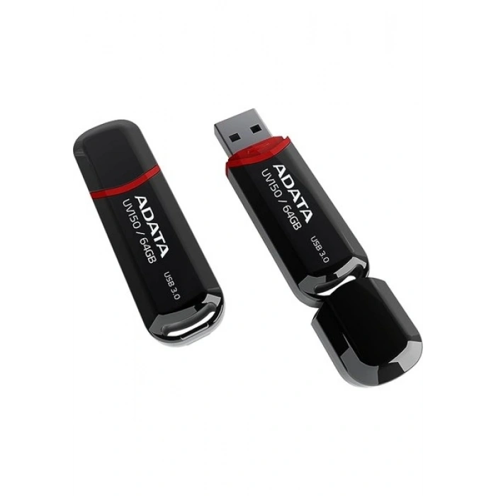 Adata UV150-64GB USB3.2 Gen1 Black Flash Bellek