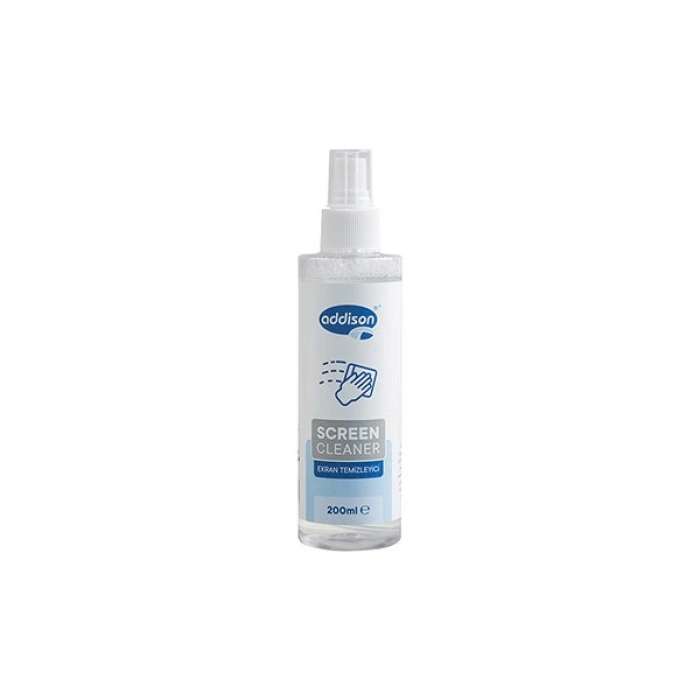 Addıson 300870 Ekran Temizleyici Sprey 200ML + Mikrofiber Bez