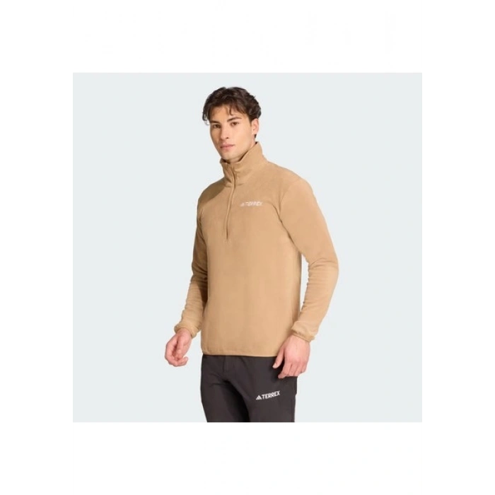 adidas Multi Essentials Erkek Bej Dik Yaka Sweatshirt