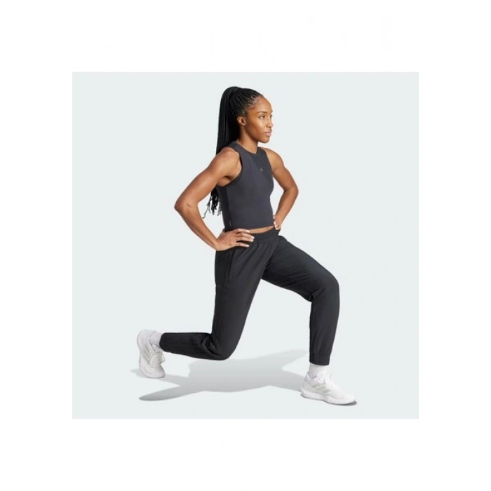 Adidas Performance IK5471 Pacer All Gym 3-Stripes Woven Mid-Rise Pants
