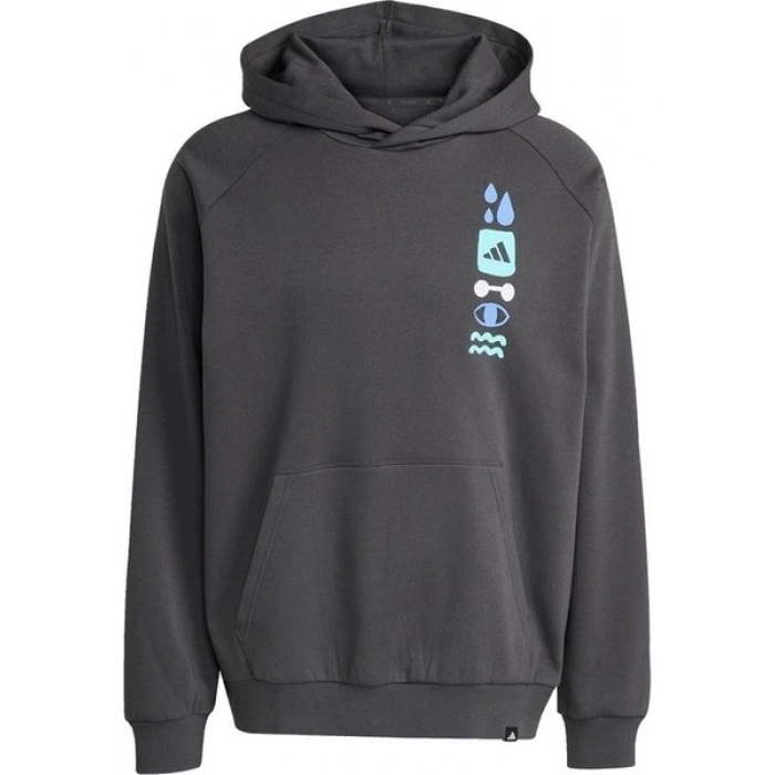 Adidas Performance JX1811 PrimeLift Graphic Kapüşonlu Üst