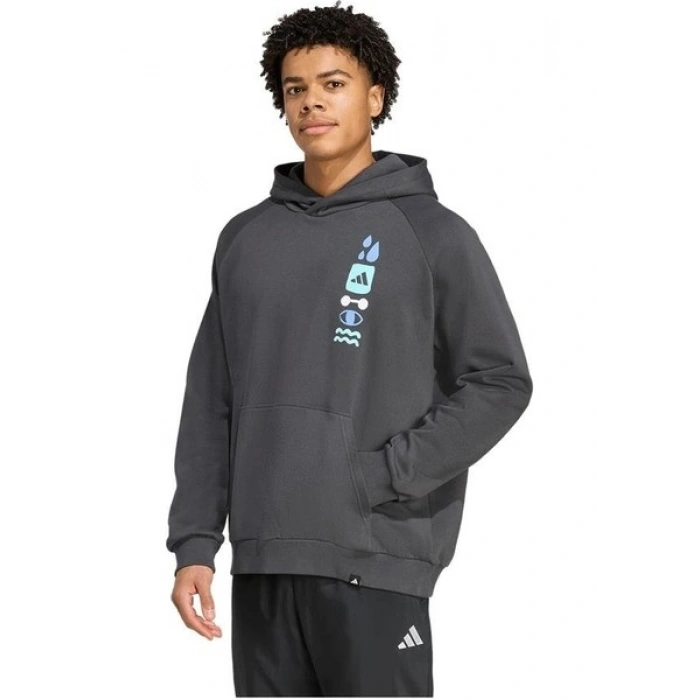 Adidas Performance JX1811 PrimeLift Graphic Kapüşonlu Üst