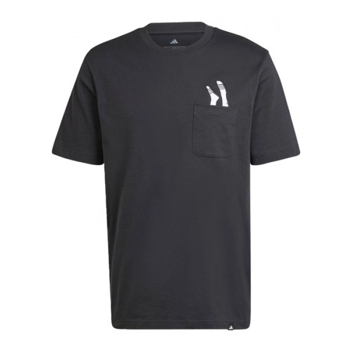 Adidas Sportswear JC5283 Lounge Slides Graphic Pocket Tee