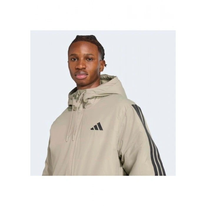 Adidas Sportswear JM4041 Essentials CLIMAWARM 3-Stripes Insulated Hooded Jacket