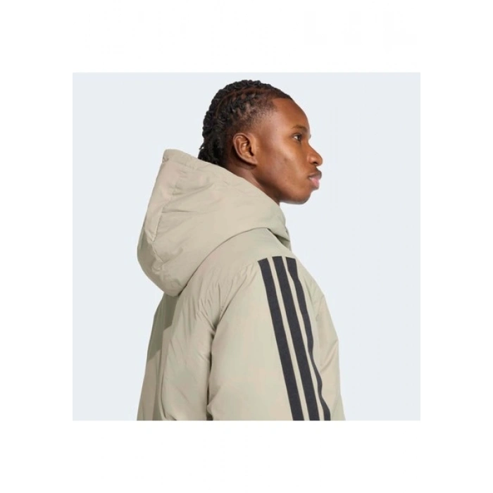 Adidas Sportswear JM4041 Essentials CLIMAWARM 3-Stripes Insulated Hooded Jacket