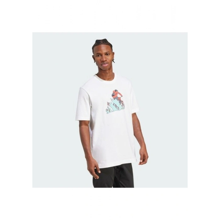 Adidas Sportswear JM6496 Doodle Hunt Bike Graphic Tee