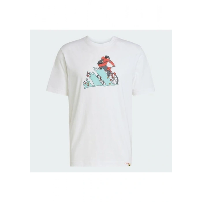 Adidas Sportswear JM6496 Doodle Hunt Bike Graphic Tee