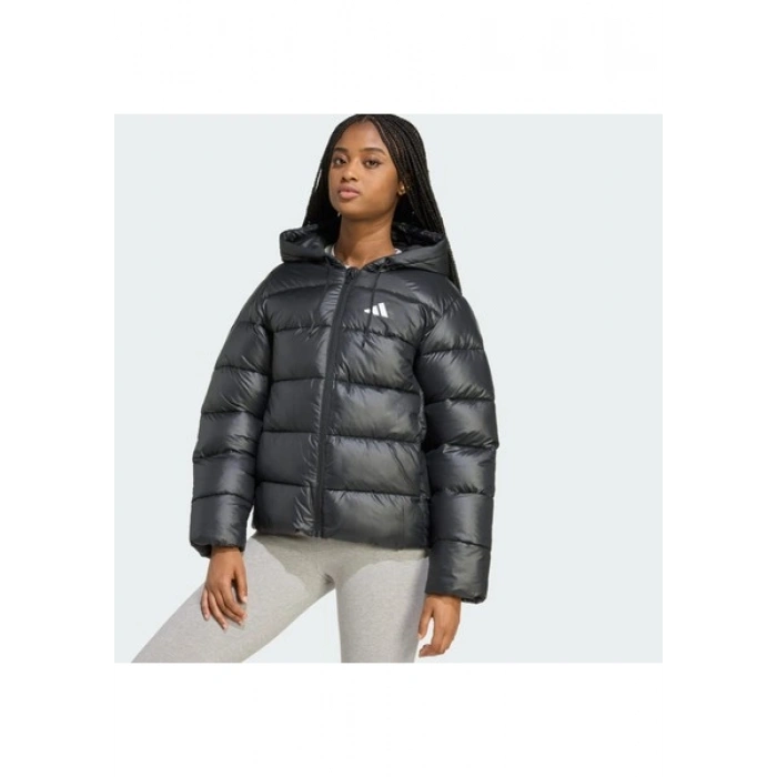 Adidas Sportswear JV7767 Essentials CLIMAWARM Synthetic Down Puffer Hooded Jackets