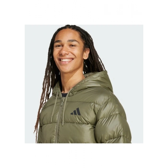 Adidas Sportswear JW2979 Essentials CLIMAWARM Synthetic Down Puffer Hooded Jackets