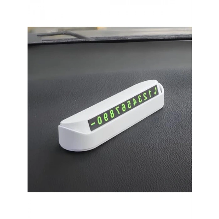 AEE® Beyaz Numaratör Araba Torpido Üstü Telefon Numaralığı (1, Beyaz)
