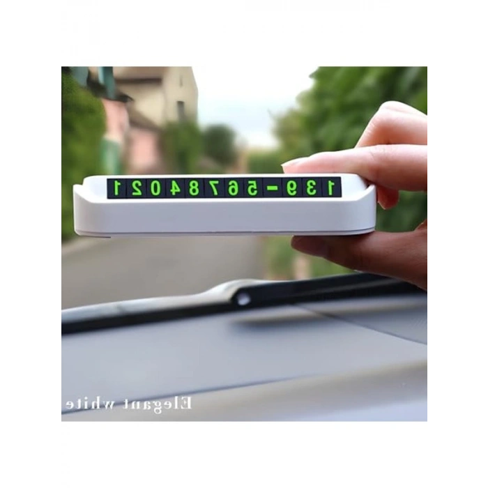 AEE® Beyaz Numaratör Araba Torpido Üstü Telefon Numaralığı (1, Beyaz)