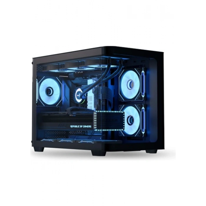 Aero Cool P300C 3X12CM Mirror A-Rgb Fanlı, Panoramik Tempered Panel, Matx Bilgisayar Kasası (AE-P300C-BK)