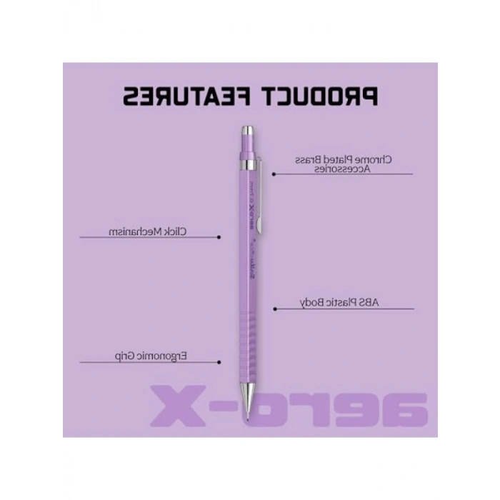 Aero-X Versatil Kalem - 0.7 mm, Mor Renk