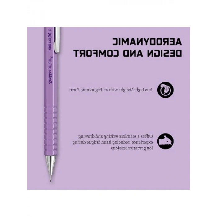 Aero-X Versatil Kalem - 0.7 mm, Mor Renk