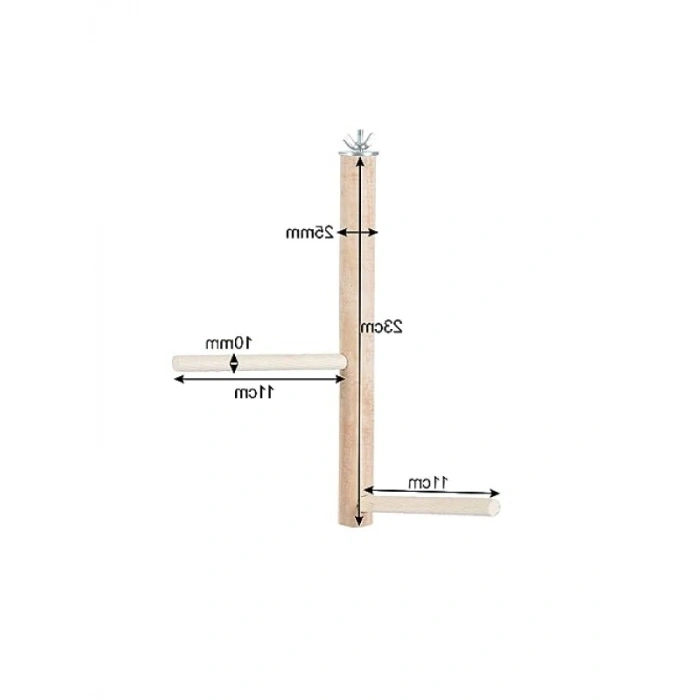 Ağaç Sopalı Kuş Tüneği 23 cm