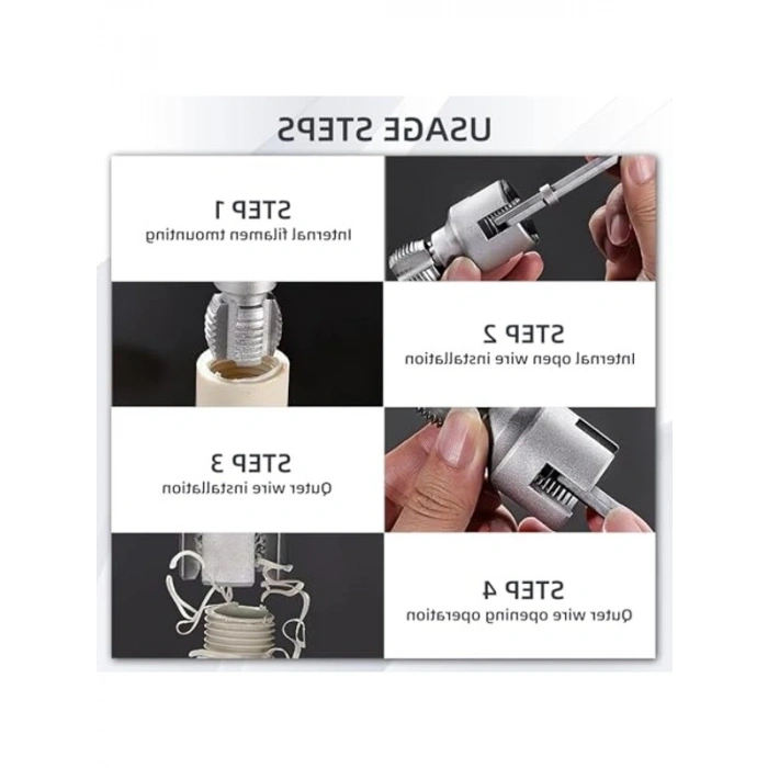 Ağır Hizmet Tipi İç Diş Açma Aleti, 2 Adet Set