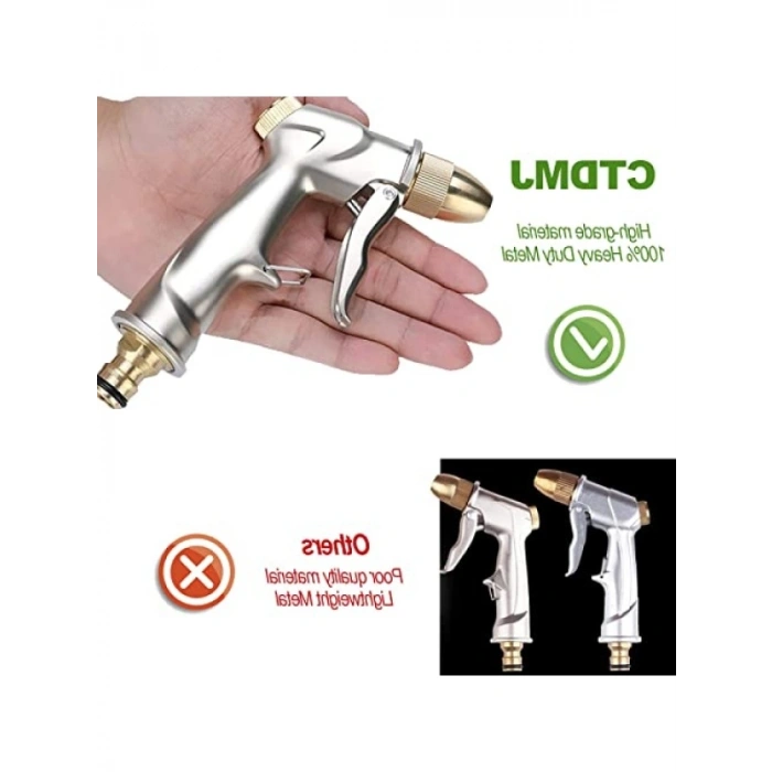 Ağır Hizmet Tipi Metal Su Tabancası, 4 Modlu Püskürtme