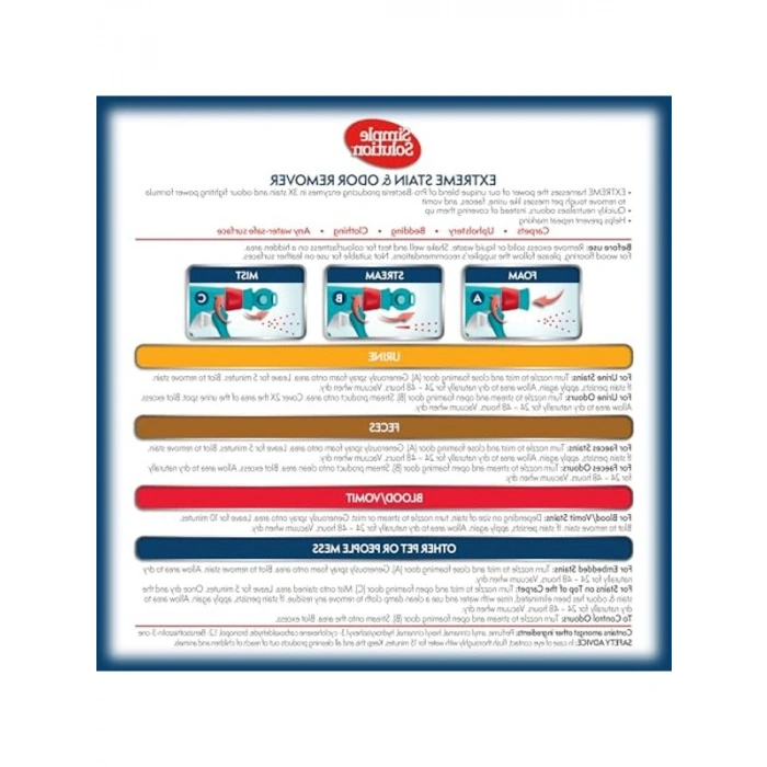Ağır Lekeler İçin 3 Kat Etkili Leke ve Koku Giderici Sprey 945 ml