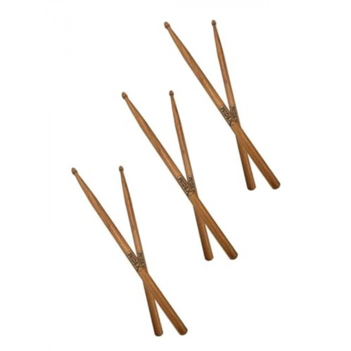 Ahşap 5A Davul Baget Seti, 3 Çift Meşe Ağaç Yapım