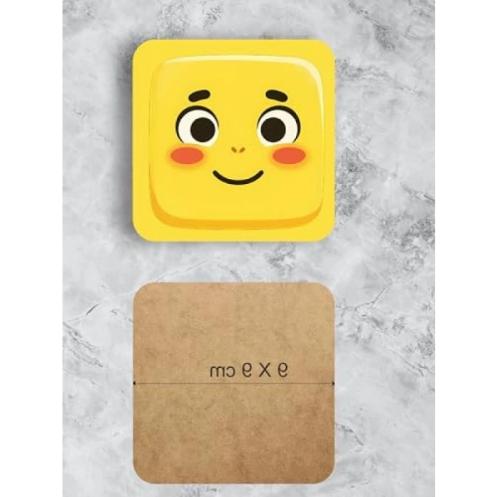 Ahşap Baskılı Pokemon Temalı 4lü Bardak Altlığı Seti (9x9 cm)