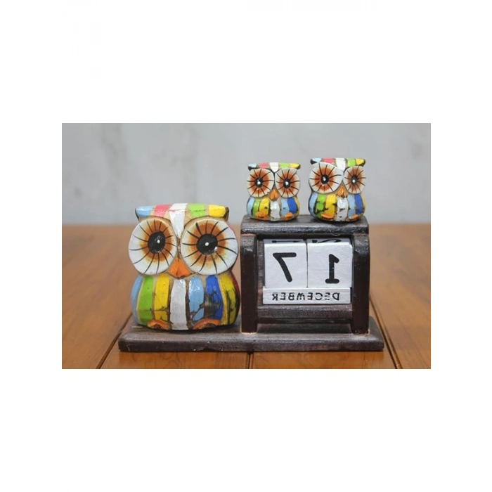 Ahşap Baykuş Takvim, Dekoratif ve Fonksiyonel