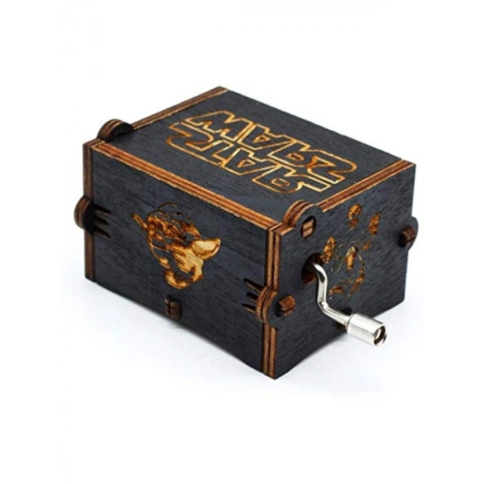 Ahşap Çevirmeli Müzik Kutusu - Eğlenceli ve Sanatsal