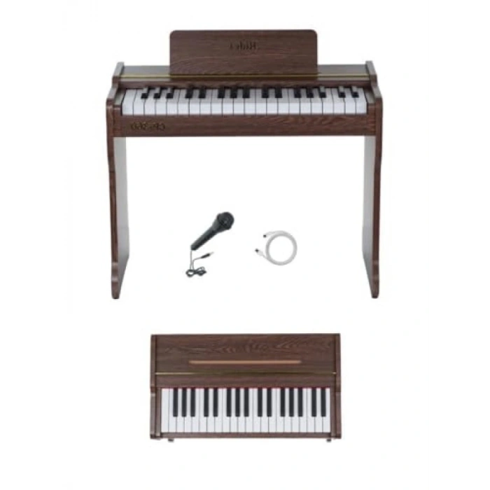 Ahşap Çocuk Piyanosu - 37 Tuşlu, Pilli Model