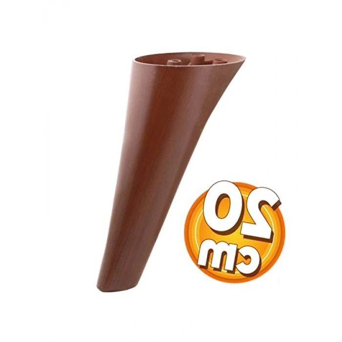 Ahşap Desenli 20 cm Koltuk Ayağı - Lüks Mobilya Baza